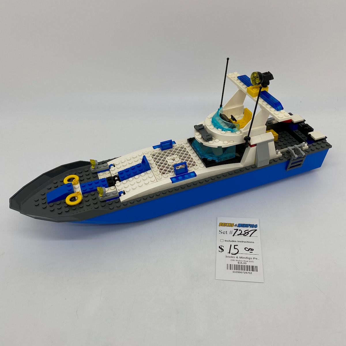 7287 Police Boat (U2) – Bricks Minifigs Pearland