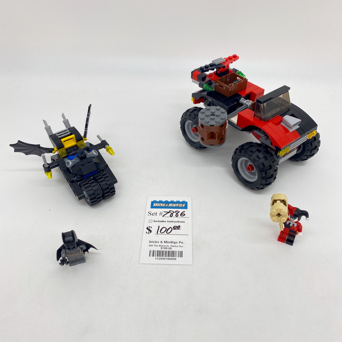 7886 The Batcycle: Harley Quinn's Hammer Truck (U) – Bricks