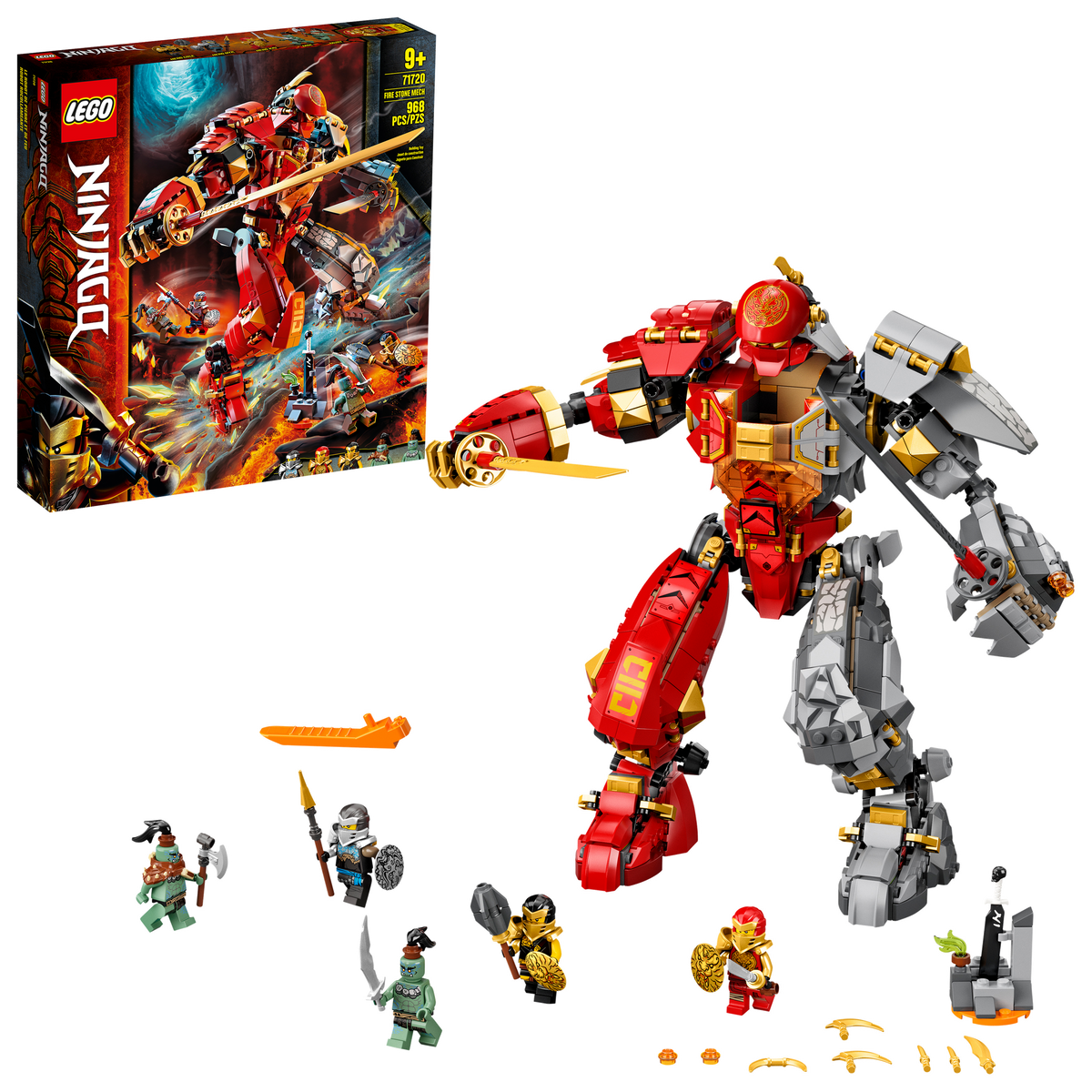 71720 Fire Stone Mech – Bricks & Minifigs - Pearland