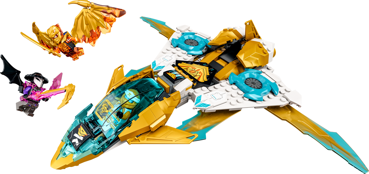71770 Zane's Golden Dragon Jet – Bricks & Minifigs - Pearland