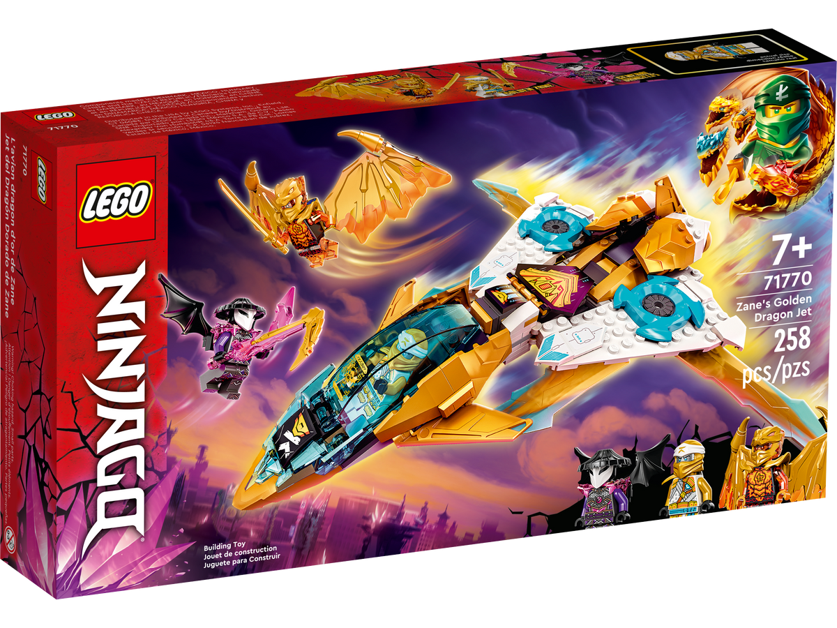 71770 Zane's Golden Dragon Jet – Bricks & Minifigs - Pearland 71770 Zane's Golden Dragon Jet – Bricks & Minifigs - Pearland