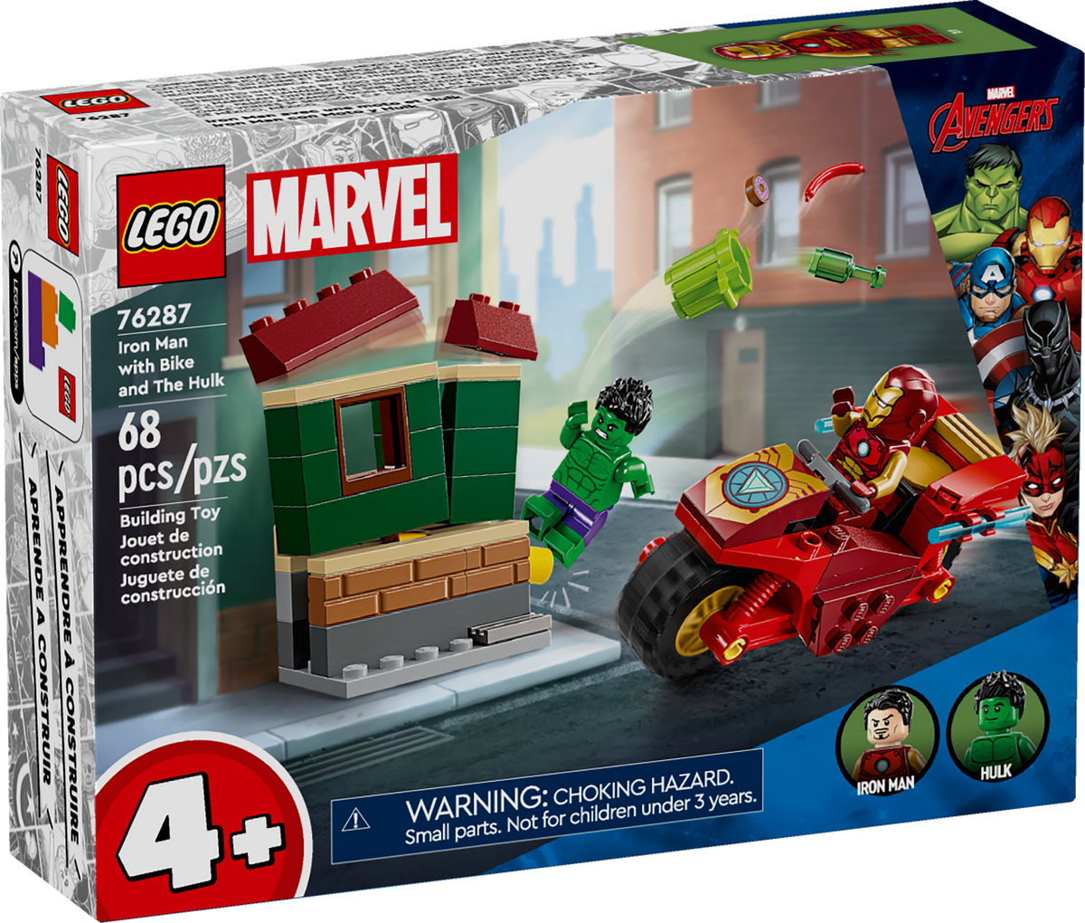 76287 Iron Man with Bike and The Hulk – Bricks & Minifigs - Pearland
