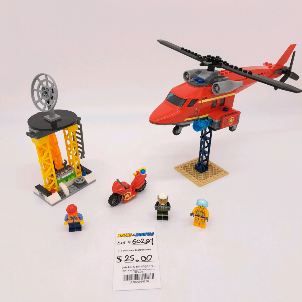 60281 Fire Rescue Helicopter (U) – Bricks Minifigs Pearland