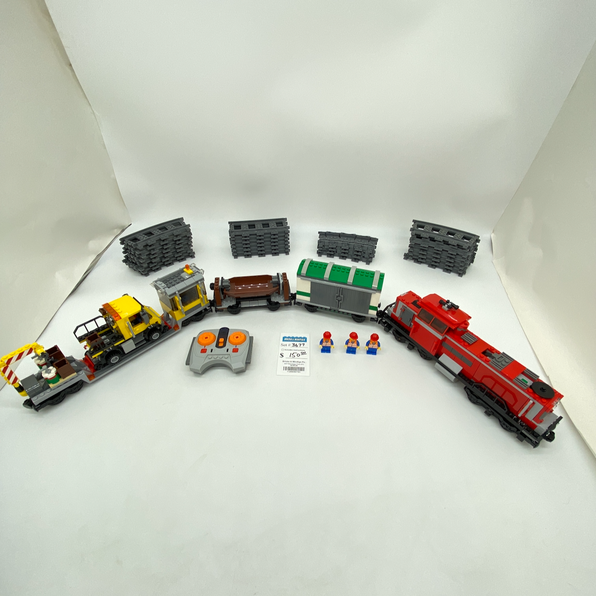 Lego Cargo Train Set 3677 3677 Lego Train 3677 Red Cargo Train (U1)