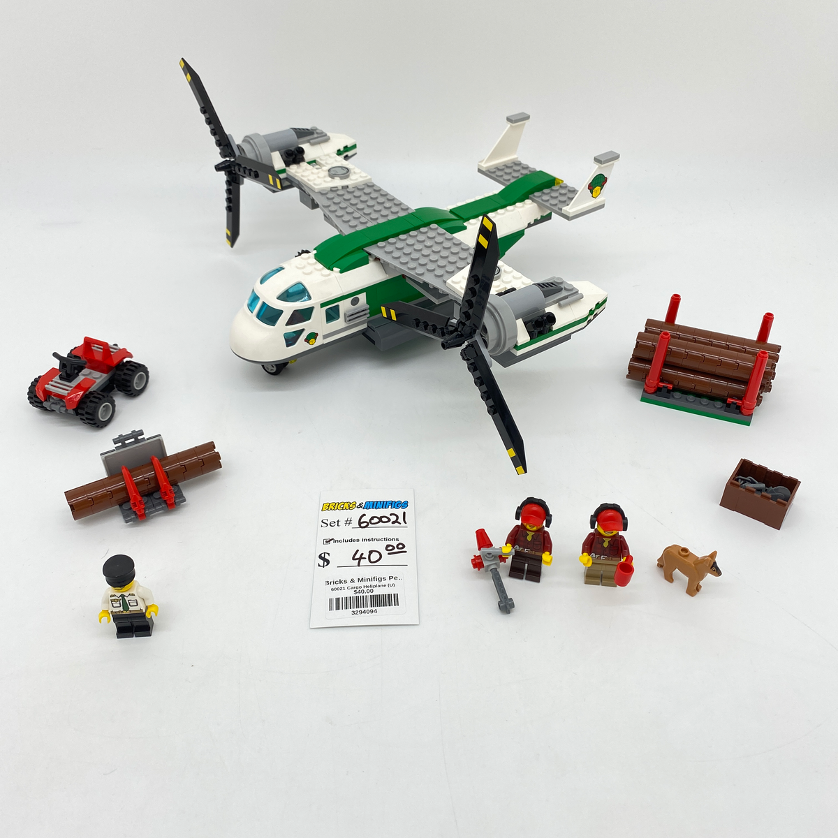 60021 Cargo Heliplane U Bricks Minifigs Pearland