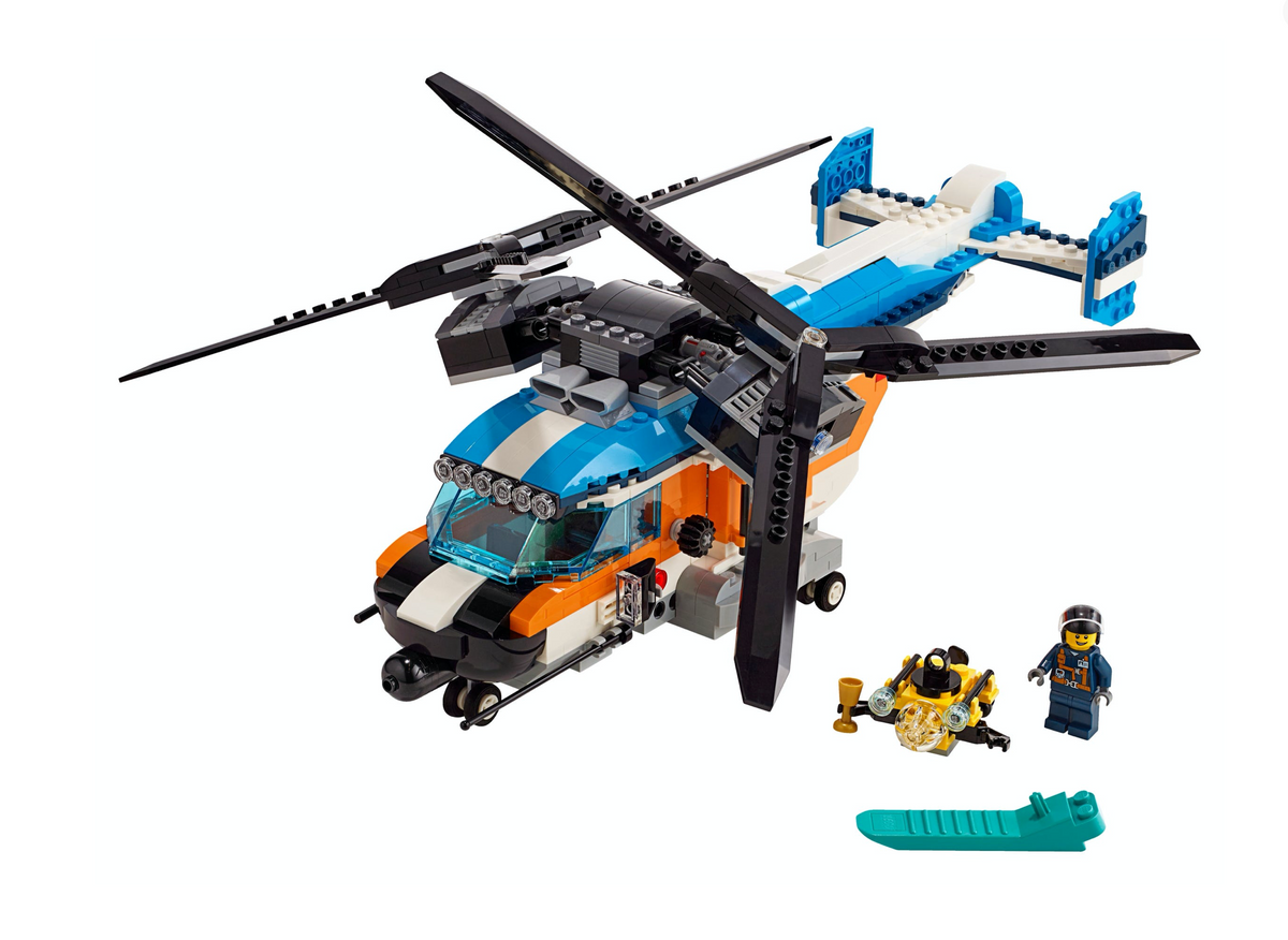 31096 Twin-Rotor Helicopter – Bricks & Minifigs - Pearland