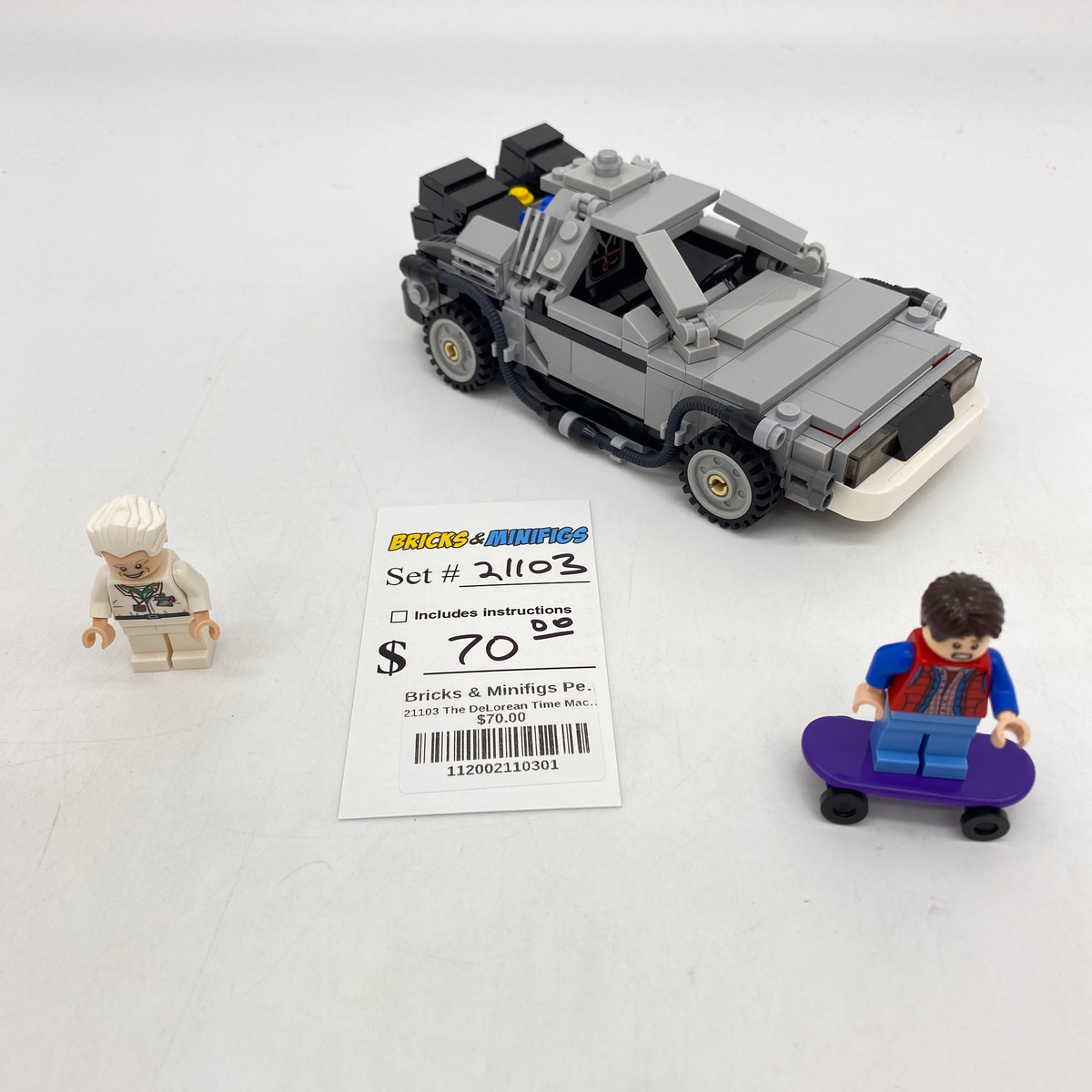 21103 The DeLorean Time Machine (U1) – Bricks Minifigs Pearland