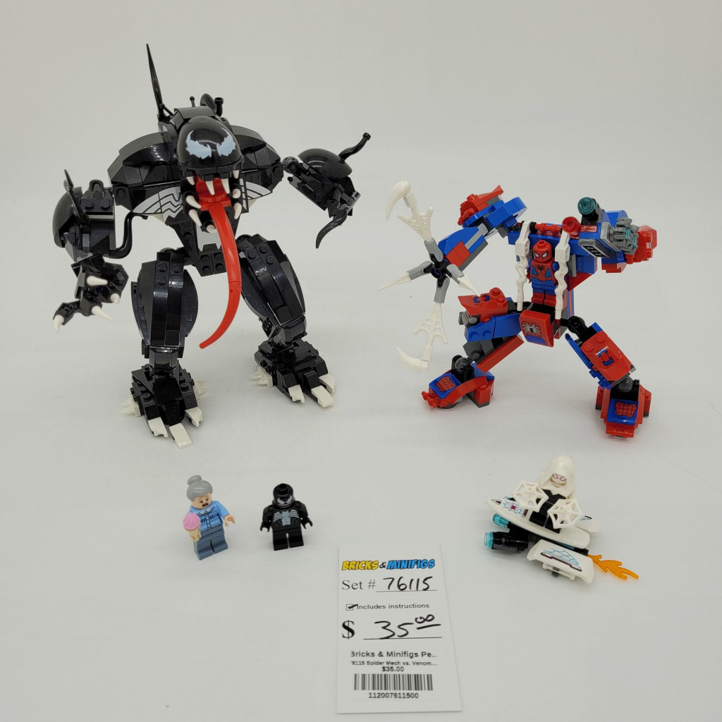 76115 Spider Mech vs. Venom U Bricks Minifigs Pearland