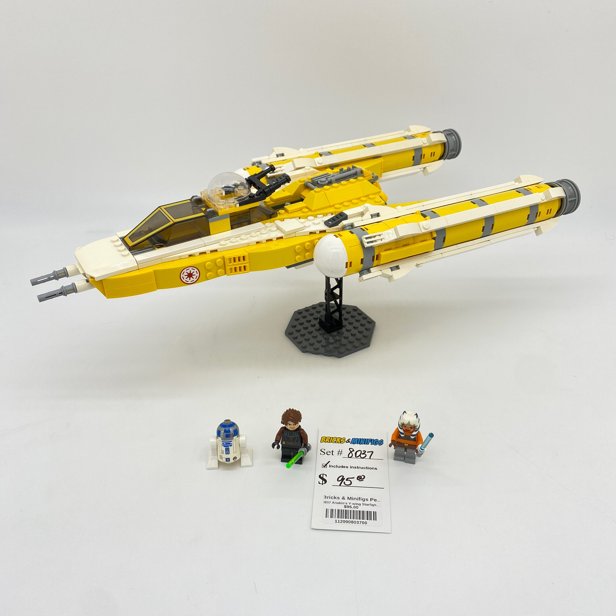 Lego Star Wars The Clone newest Wars Anakin's Y-wing Starfighter (8037).