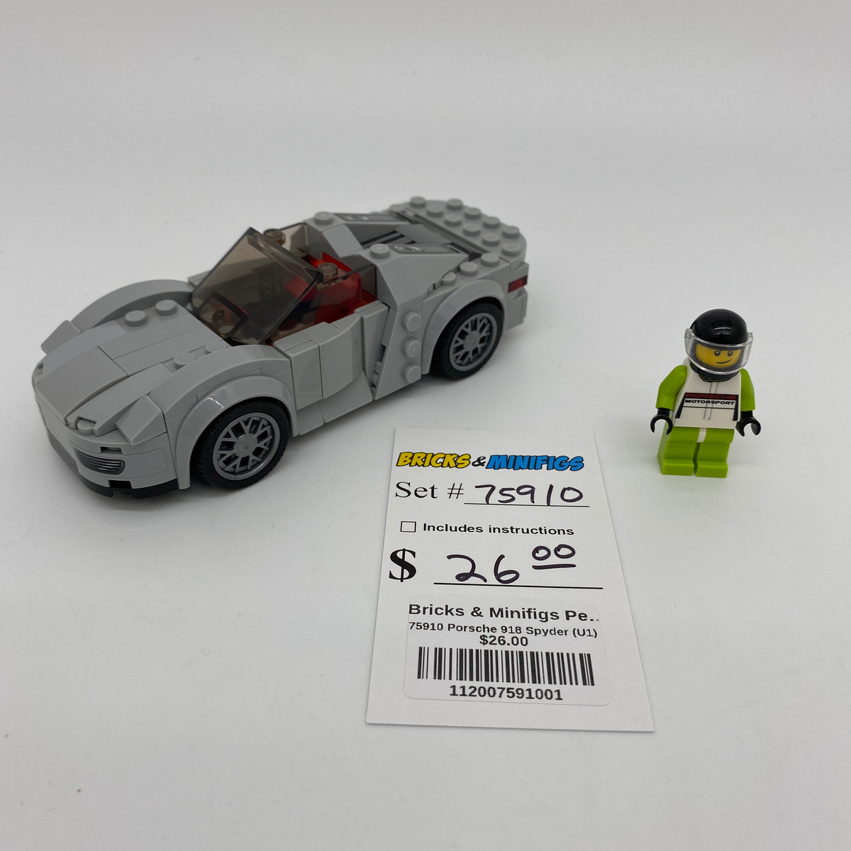 75910 Porsche 918 Spyder (U1) – Bricks & Minifigs - Pearland