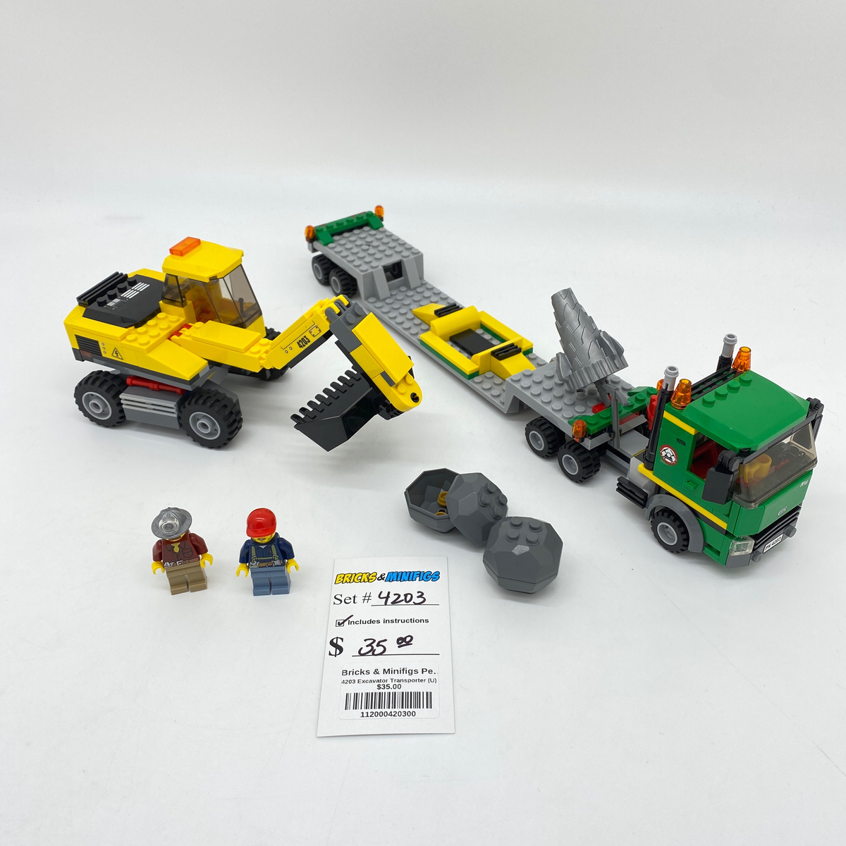 Lego city discount excavator transport 4203