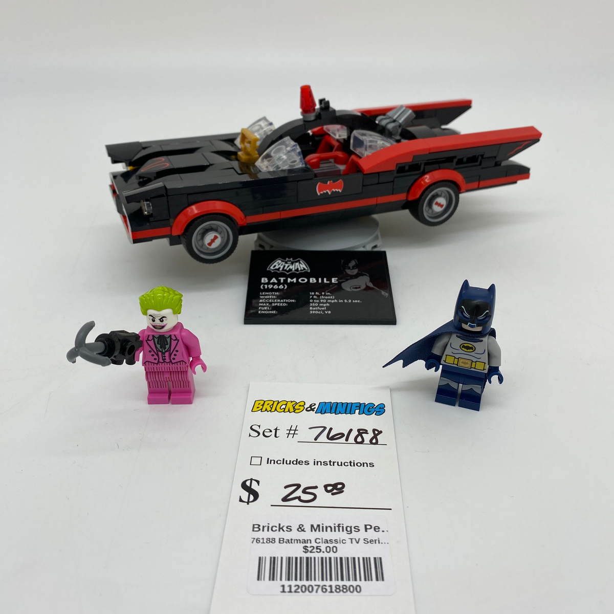 Batman Batmobile Set Lego Dc 76188 Certified Used Set 76188 Batman
