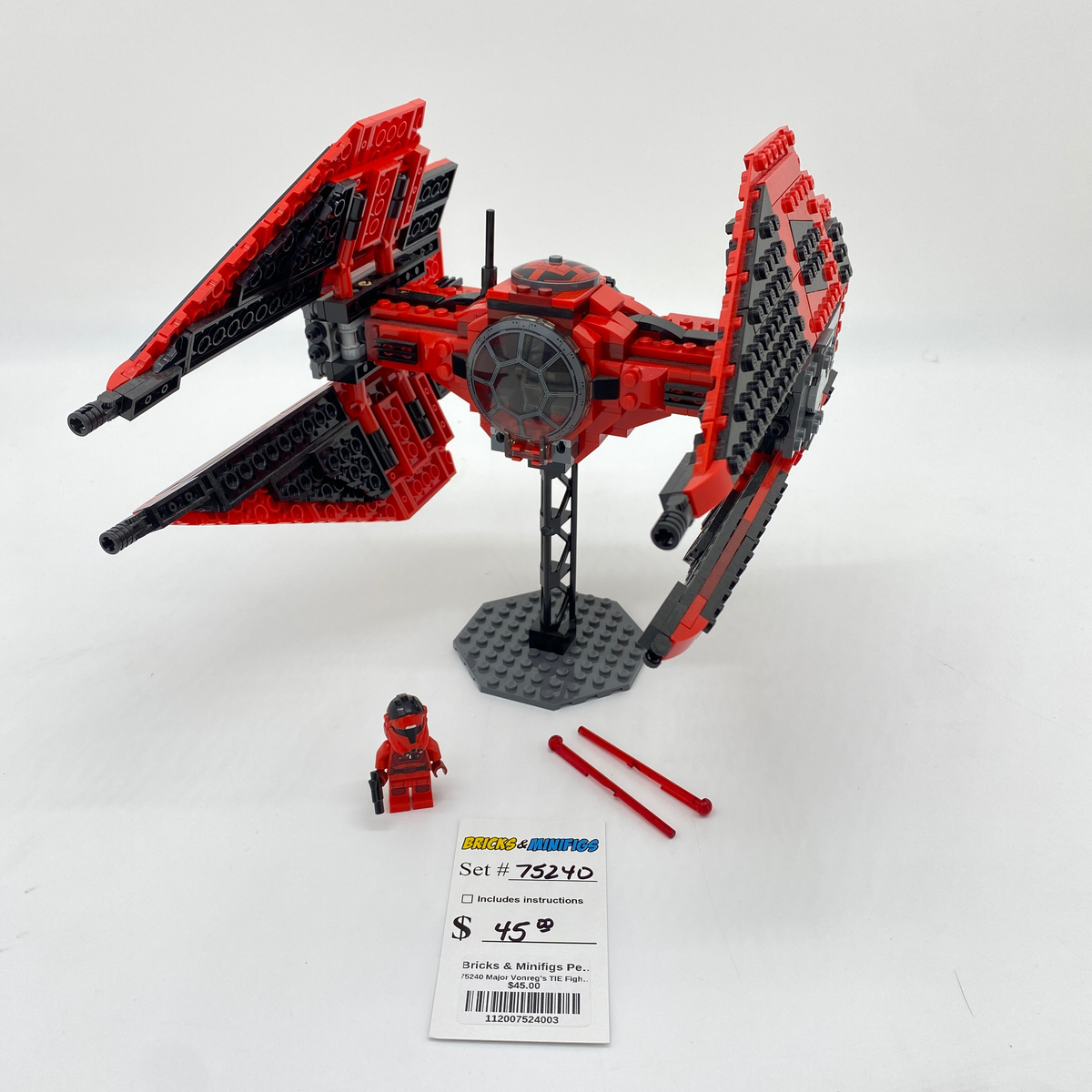 75240 Major Vonreg s TIE Fighter U3 Bricks Minifigs Pearland