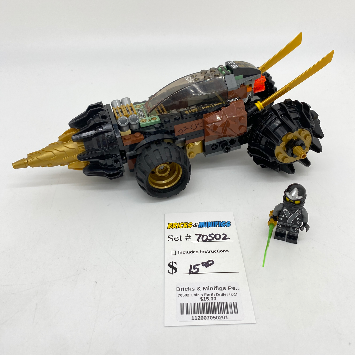 Ninjago Season Lego 70502 Ninjago Cole's Earth Driller Cole