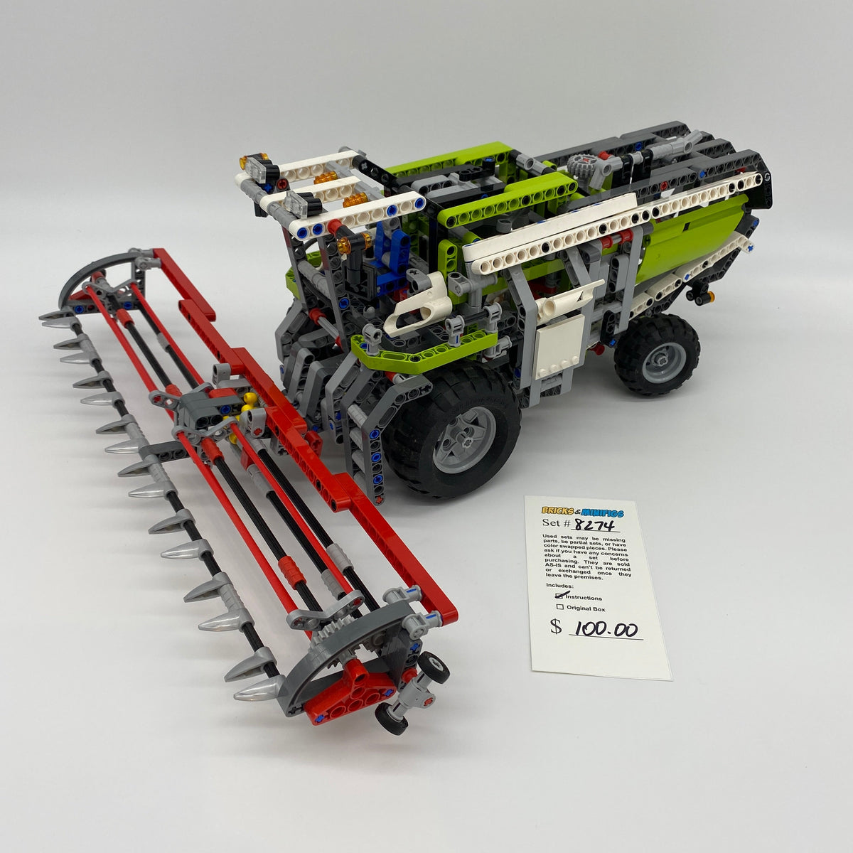 8274 Technic Combine Harvester (U) Bricks & Minifigs - Pearland 8274 Technic Combine Harvester (U) Bricks & Minifigs - Pearland