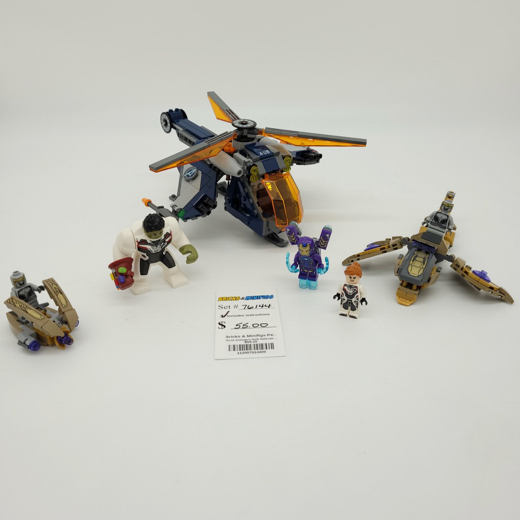 LEGO Marvel Avengers Hulk Helicopter Rescue Set (76144) Toys