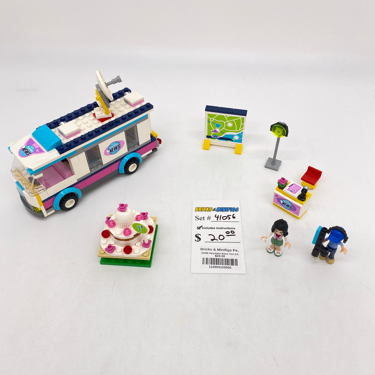 41056 Heartlake News Van (U) – Bricks Minifigs Pearland