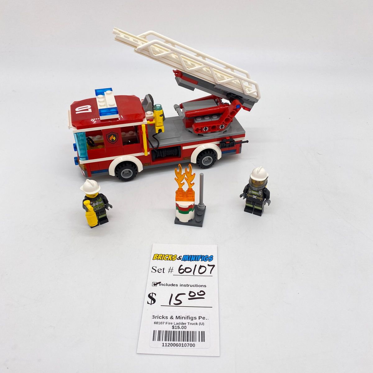 60107 Fire Ladder Truck U Bricks Minifigs Pearland