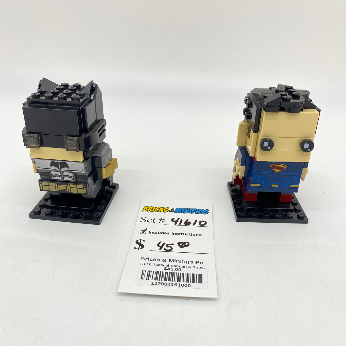 Batman and superman hot sale brickheadz