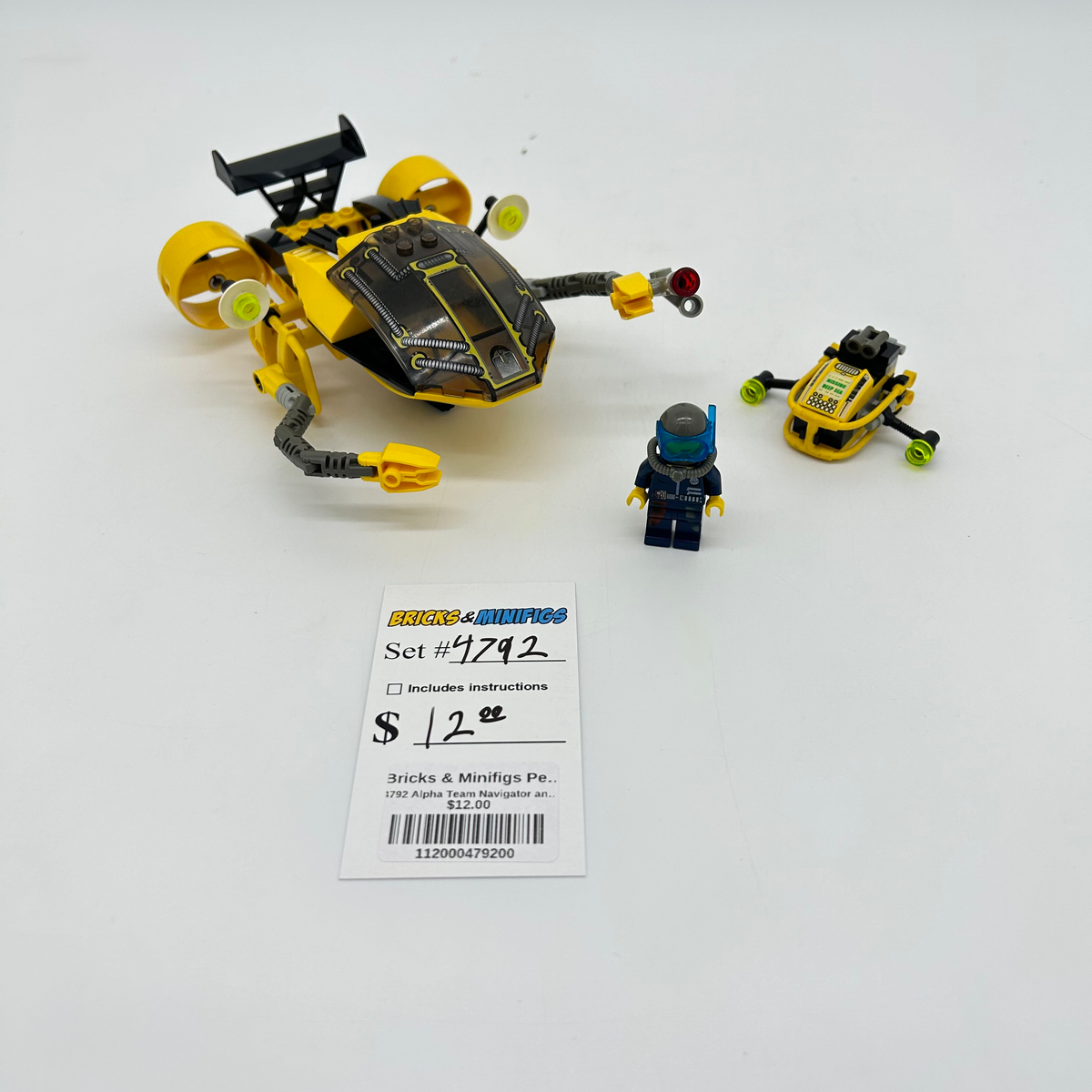 4792 Alpha Team Navigator and ROV (U) – Bricks & Minifigs - Pearland 4792 Alpha Team Navigator and ROV (U) – Bricks & Minifigs - Pearland