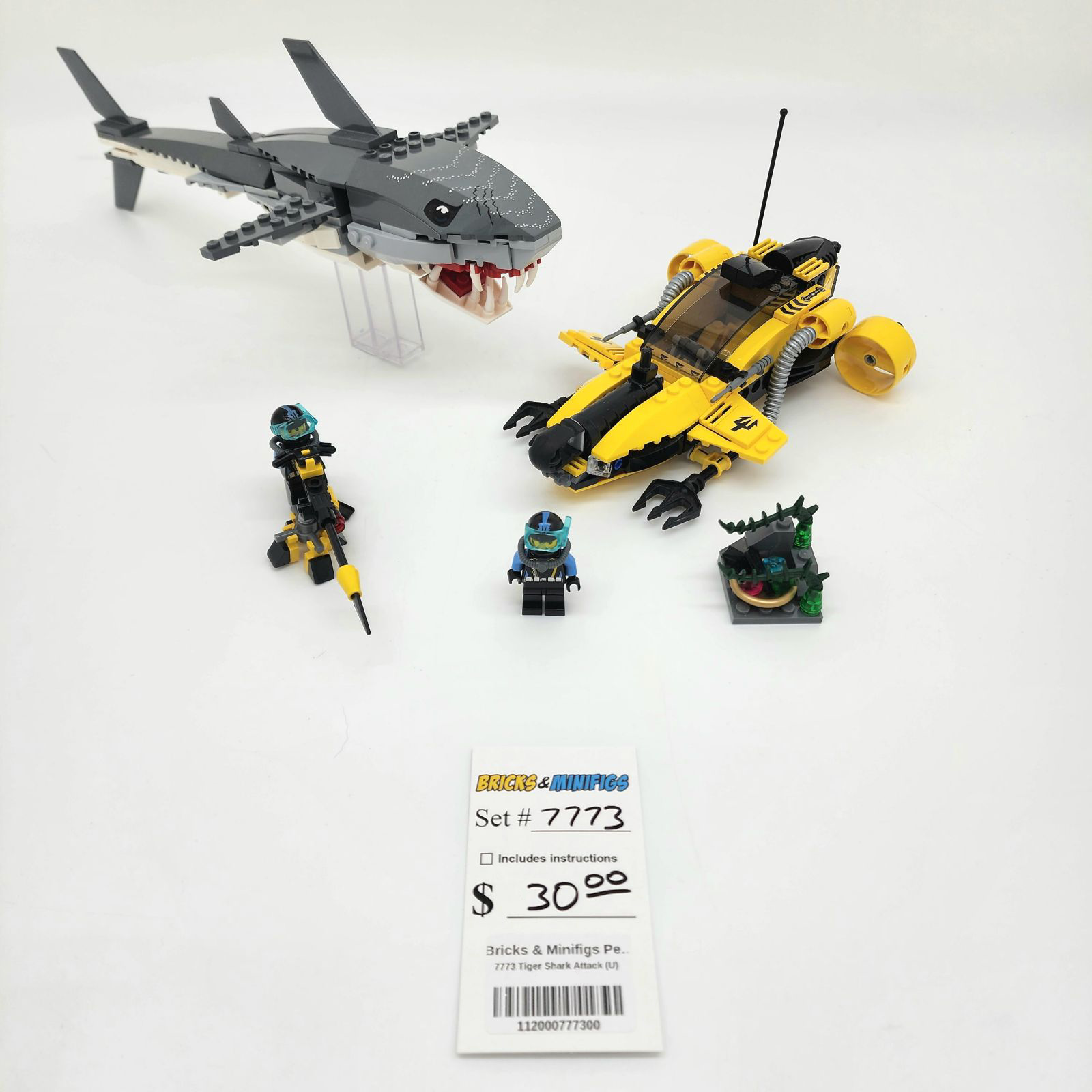 7773 Tiger Shark Attack (U) – Bricks & Minifigs - Pearland