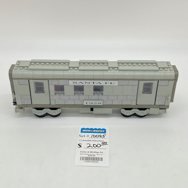 10025 Santa Fe Cars - Set I (mail or baggage car) (U)