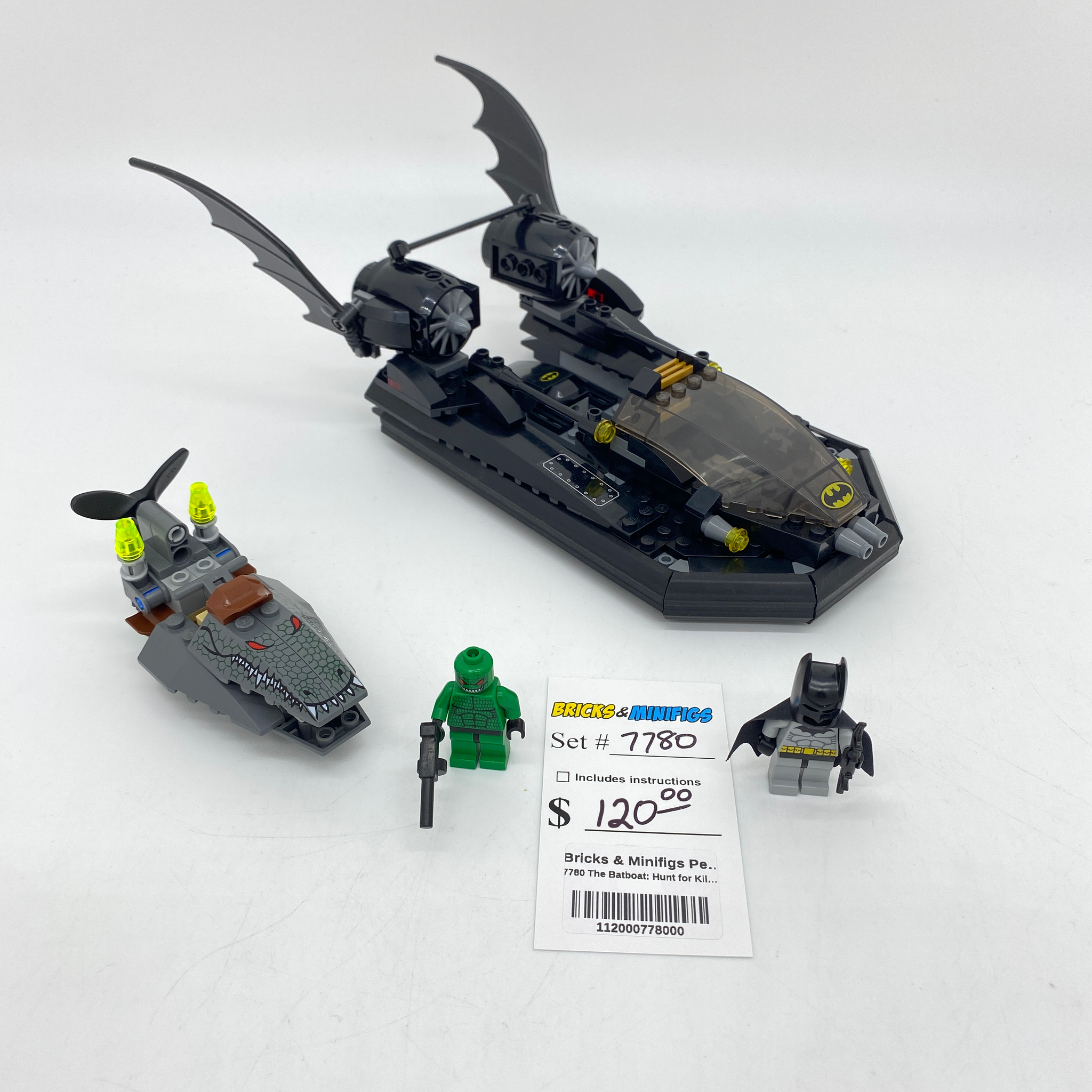 エイトマン ザ・リバイバルボックスパート1/2 レザーディスク 7780 The Batboat: Hunt for Killer Croc (U) – Bricks & Minifigs