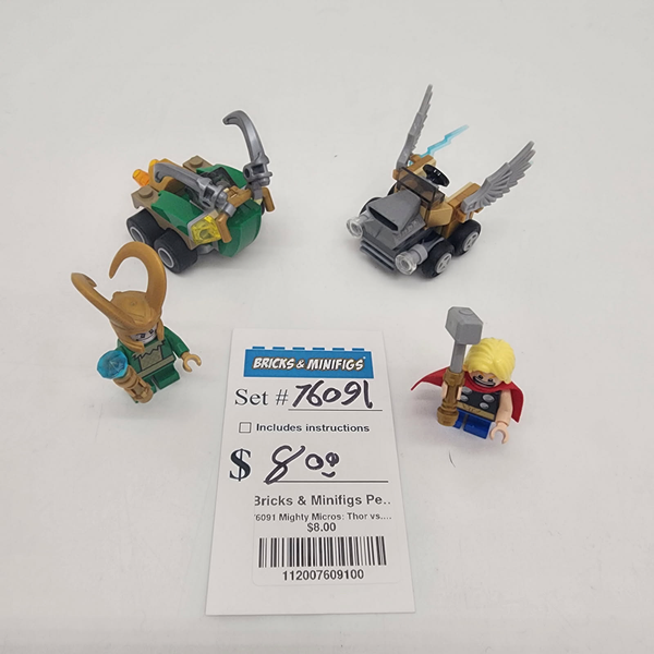76091 Mighty Micros: Thor vs. Loki (U)