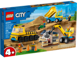 60391 Construction Trucks and Wrecking Ball Cr