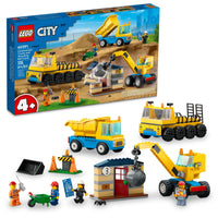 60391 Construction Trucks and Wrecking Ball Cr