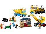 60391 Construction Trucks and Wrecking Ball Cr
