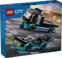 60406 Race Car and Car Carrier Truck