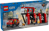60414 Fire Station with Fire Truck