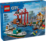60422 Seaside Harbor with Cargo Ship