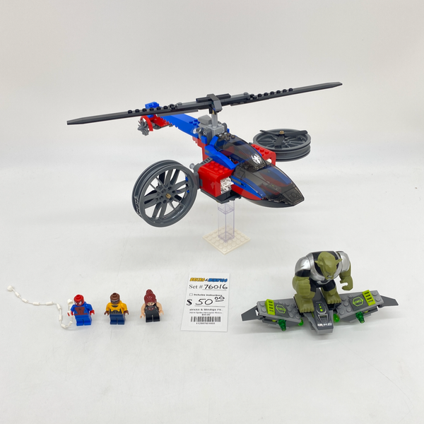 76016 Spider-Helicopter Rescue (U)