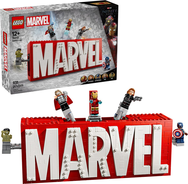76313 MARVEL Logo & Minifigures