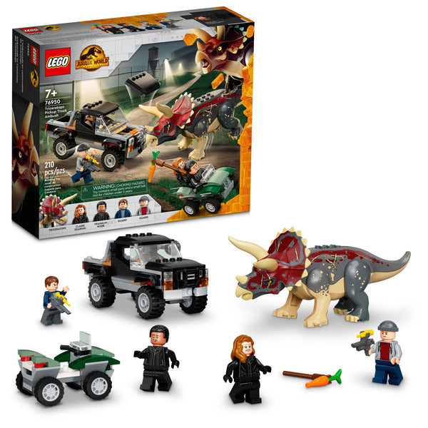 76950 Triceratops Pickup Truck Ambush