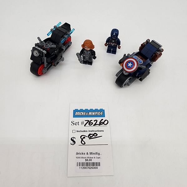 76260 Black Widow & Captain America Motorcycles (U)