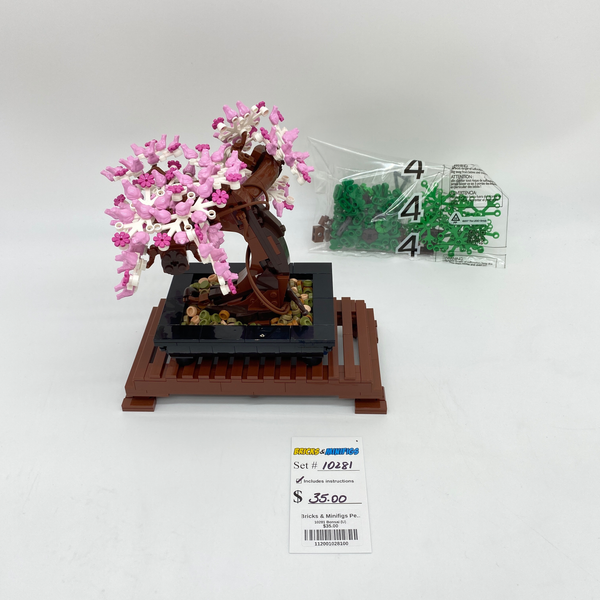 lego bonsai tree cherry blossom 10281 Bonsai Tree (U) – Bricks & Minifigs