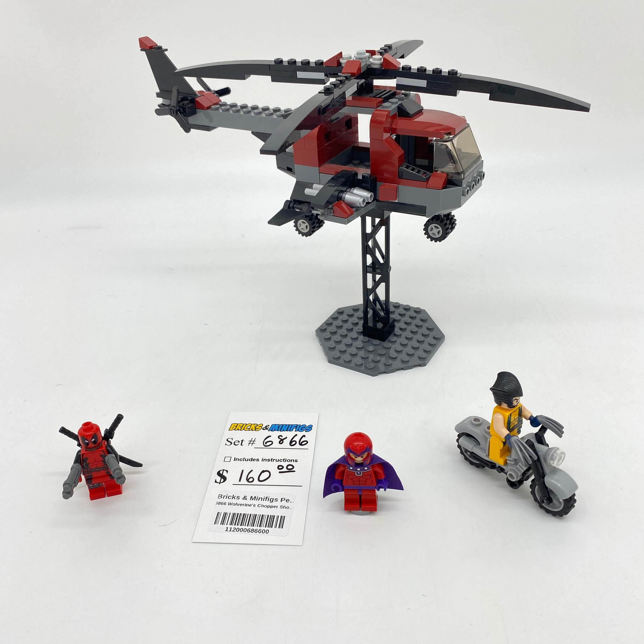 6866 Wolverine's Chopper Showdown (U) – Bricks & Minifigs - Pearland 6866 Wolverine's Chopper Showdown (U) – Bricks & Minifigs - Pearland