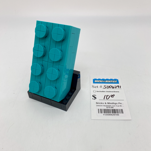 5006291 Buildable 2x4 Teal Brick (U)
