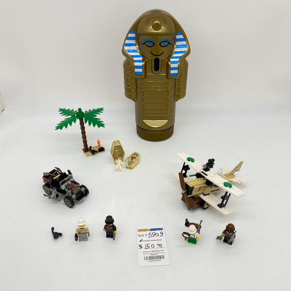 5909 Treasure Raiders set with Mummy Storage Container (U)