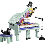 31392 Music Decor Piano with Cat