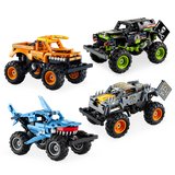 66712 Technic Bundle Pack, 4 in 1 (Sets 42118, 42119, 42134, and 42135) - Monster Jam Collection