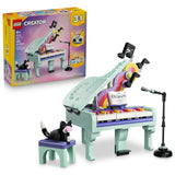 31392 Music Decor Piano with Cat