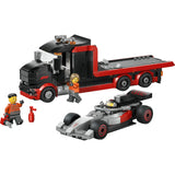 60493 F1 Display Truck with Audi F1 Race Car