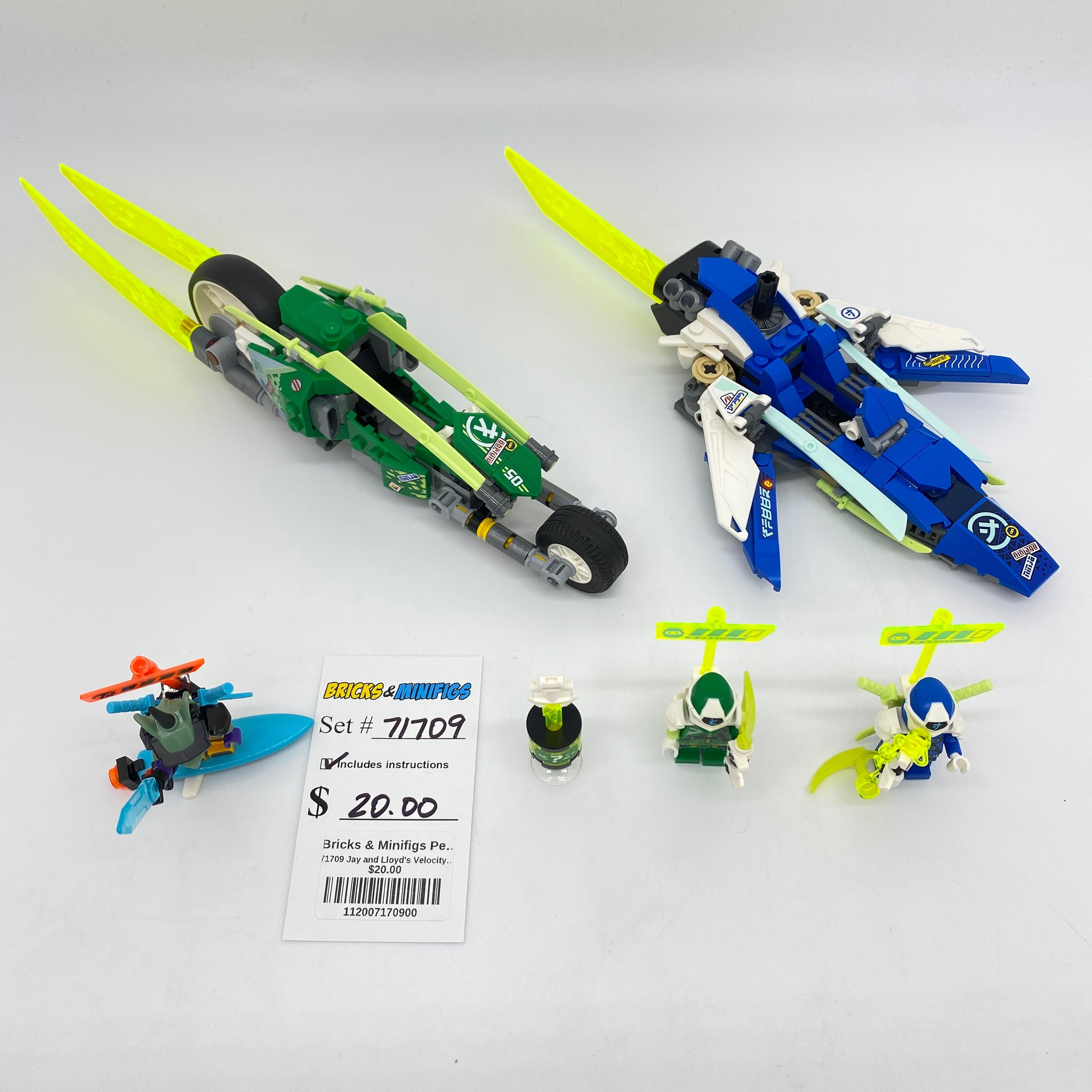 71709 Jay and Lloyd's Velocity Racers (U) – Bricks