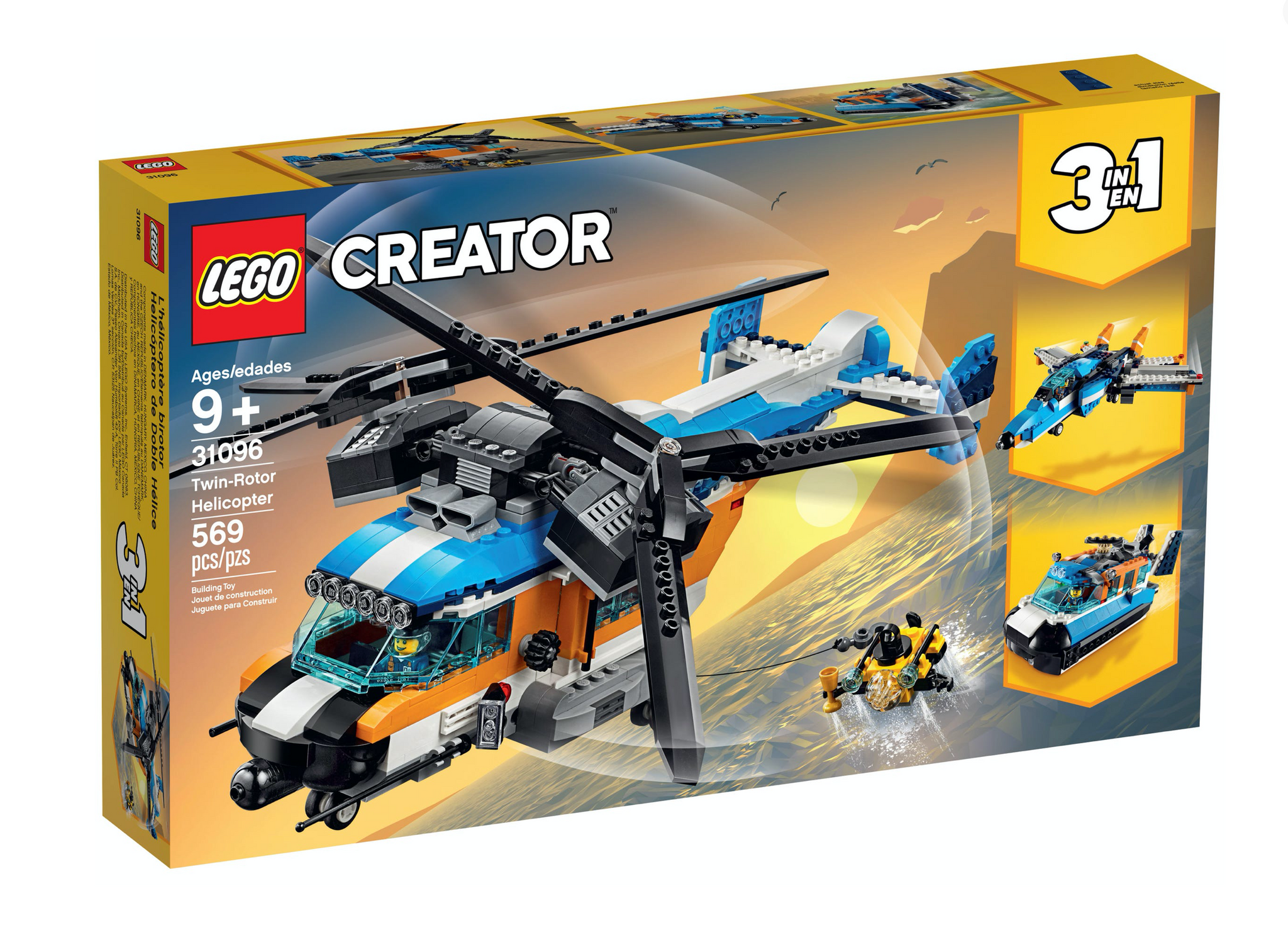 31096 Twin-Rotor Helicopter – Bricks & Minifigs - Pearland