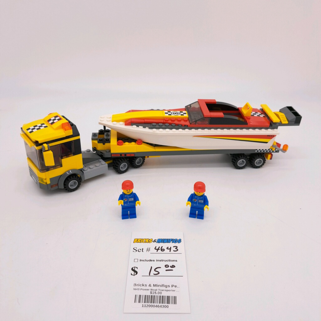 4643 Power Boat Transporter U Bricks Minifigs Pearland