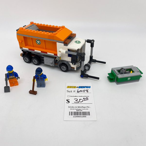 Lego city garbage truck 60118 on sale